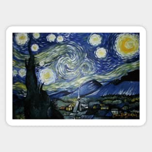 Reproduction of Starry Night Sticker